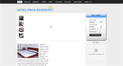 Desktop Screenshot of hotelpriyaresidency.in